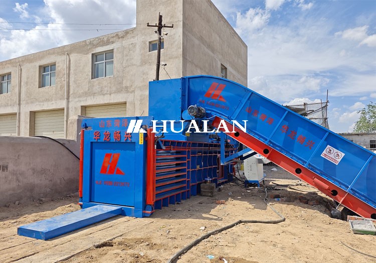 China Waste paper baler baling machine China HuaLan presser