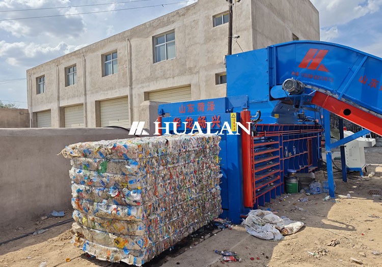 China PET Plastic bottle press machine film baler baling machine China HuaLan