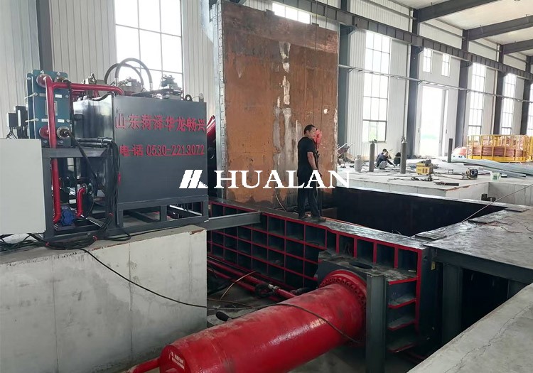 China Aluminium plate sheet baler Al can baling machine China Hualan