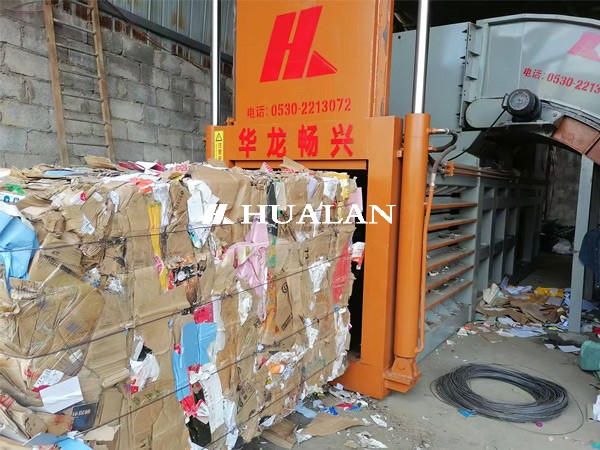 China Waste paper compressor baler baling machine China HuaLan
