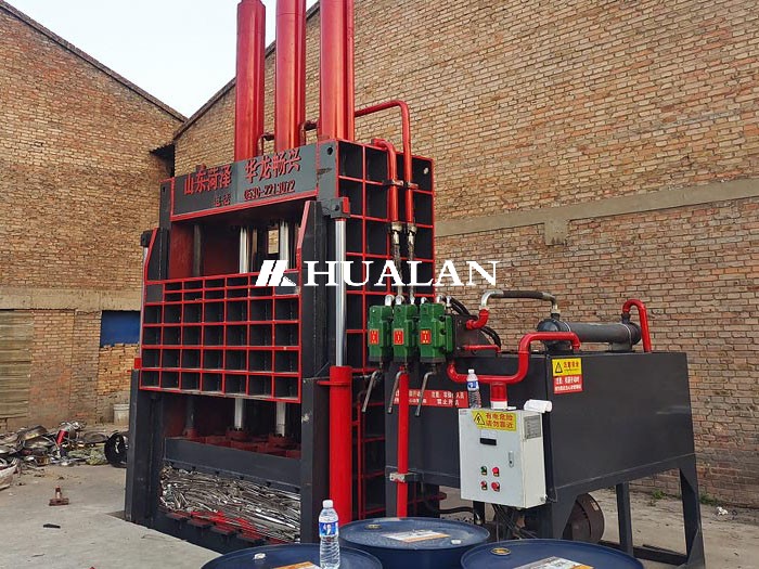 China Aluminium plate sheet can compressor baler baling China Hualan