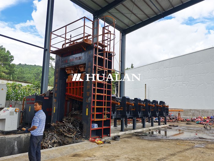 China Heavy Melting Scrap HMS shear crusher shredder China Hualan