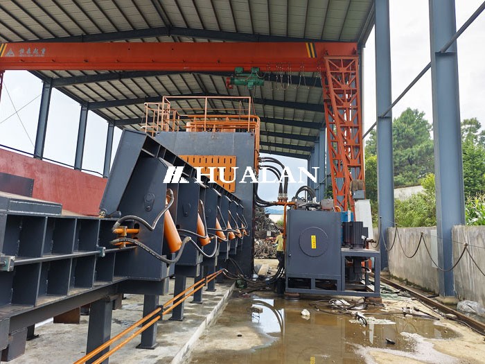 China Heavy Melting Scrap HMS shear crusher shredder China Hualan