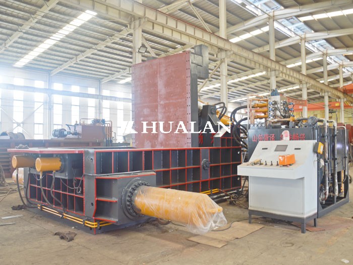 China Scrap copper chips compressor baler baling machine China Hualan