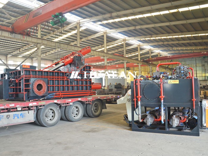 China scrap titanium alloy baler press briquetting baling China Hualan