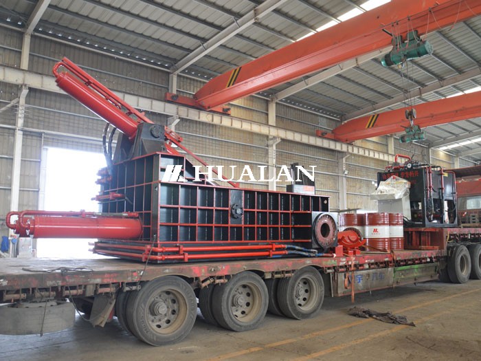 China scrap titanium alloy baler press briquetting baling China Hualan
