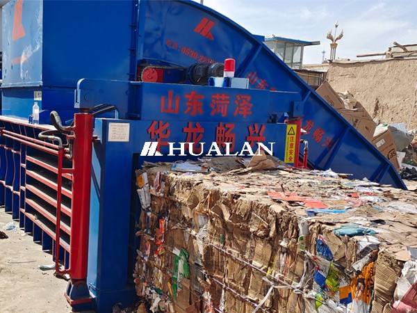 China RDF recycling baler refuse derived fuel baling machine China Hualan