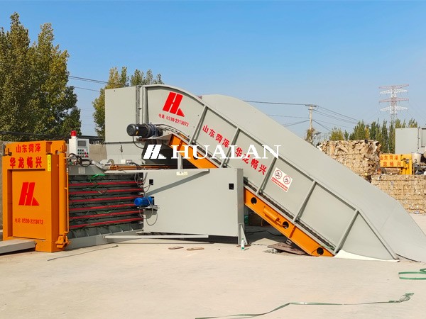 China RDF recycling baler refuse derived fuel baling machine China Hualan