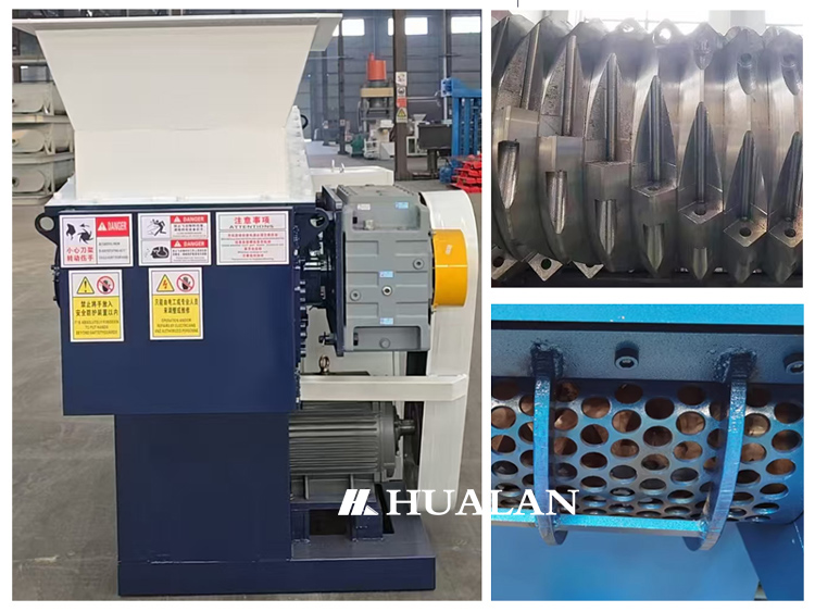 Single shaft shredder hydraulic shredding China