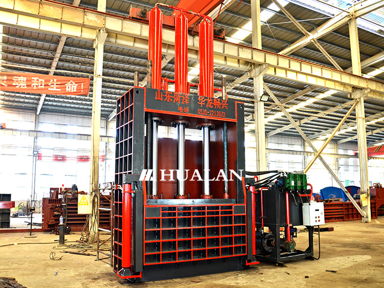China Vertical Baler Small Heavy duty Garbage Press machine