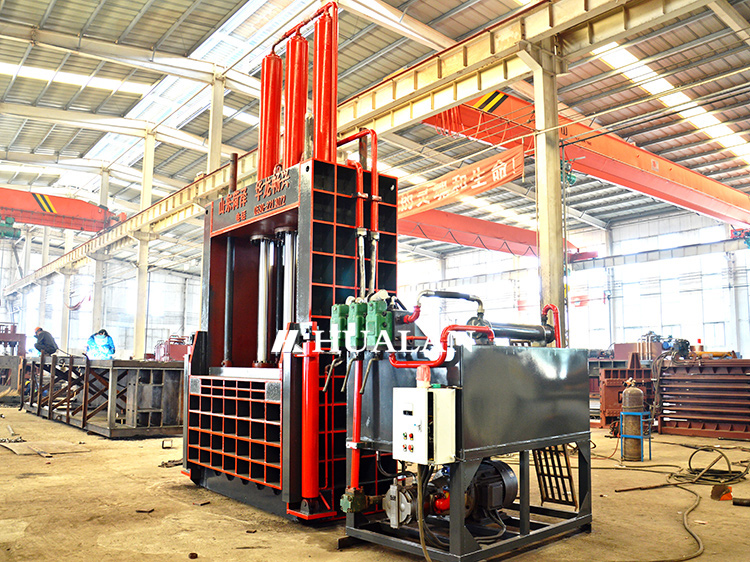 China Vertical Baler Small Heavy duty Garbage Press machine