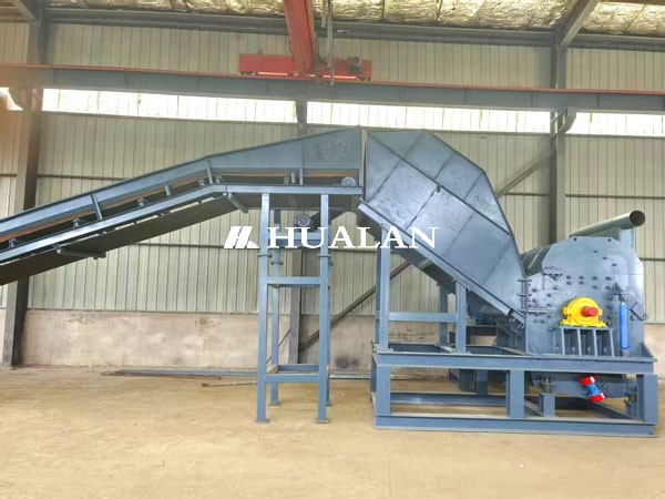 China Scrap metal crusher Hammer Mill line Iron steel