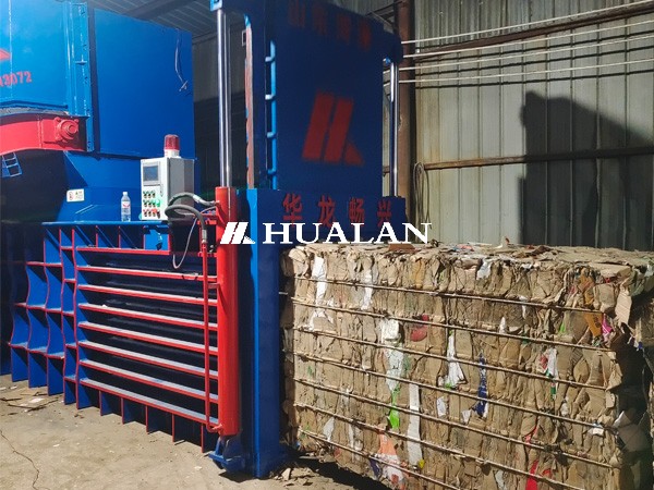 Cardboard baler Carton box baling press machine China