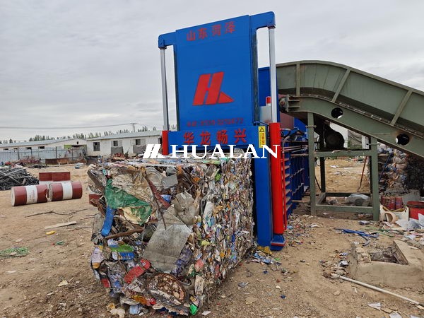 PP woven plastic bag compressor baler China Hualan