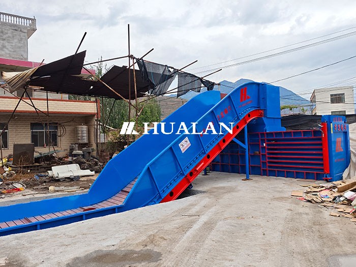 PP woven plastic bag compressor baler China Hualan