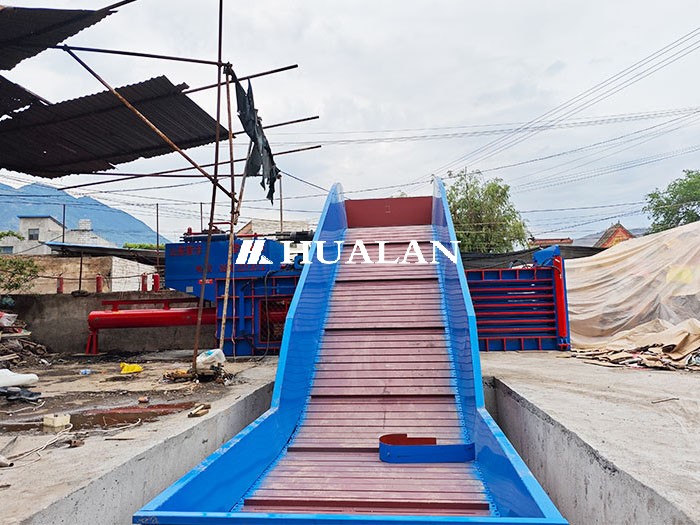 Used Cloth textile compressor baler China Hualan