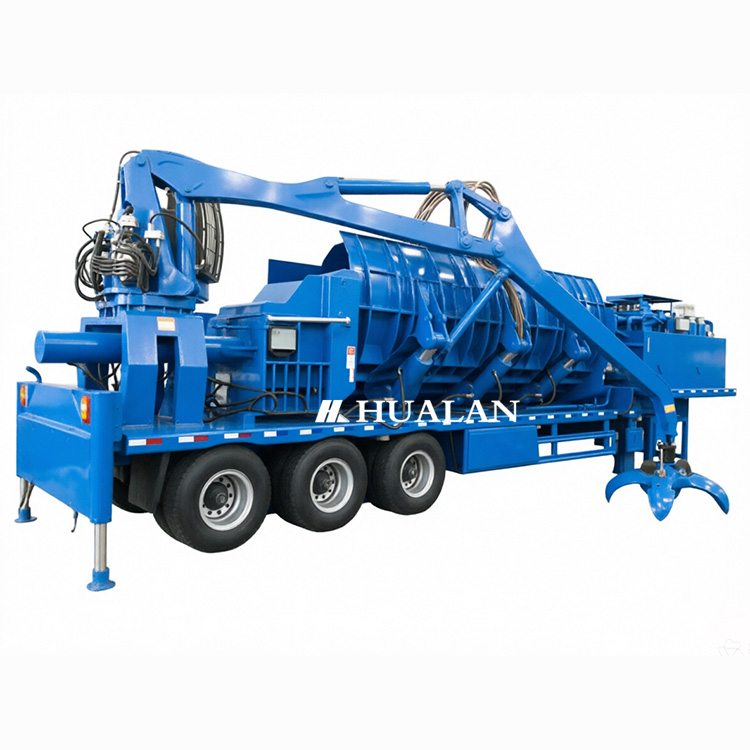 Scrap logger portable baler China metal logging machine