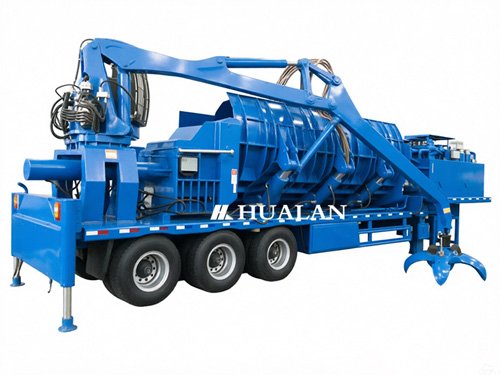 Scrap logger portable baler China metal logging machine